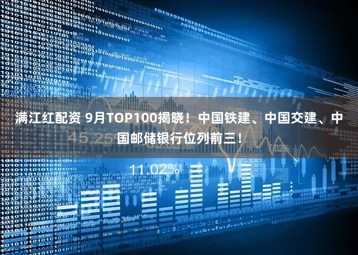 满江红配资 9月TOP100揭晓！中国铁建、中国交建、中国邮储银行位列前三！